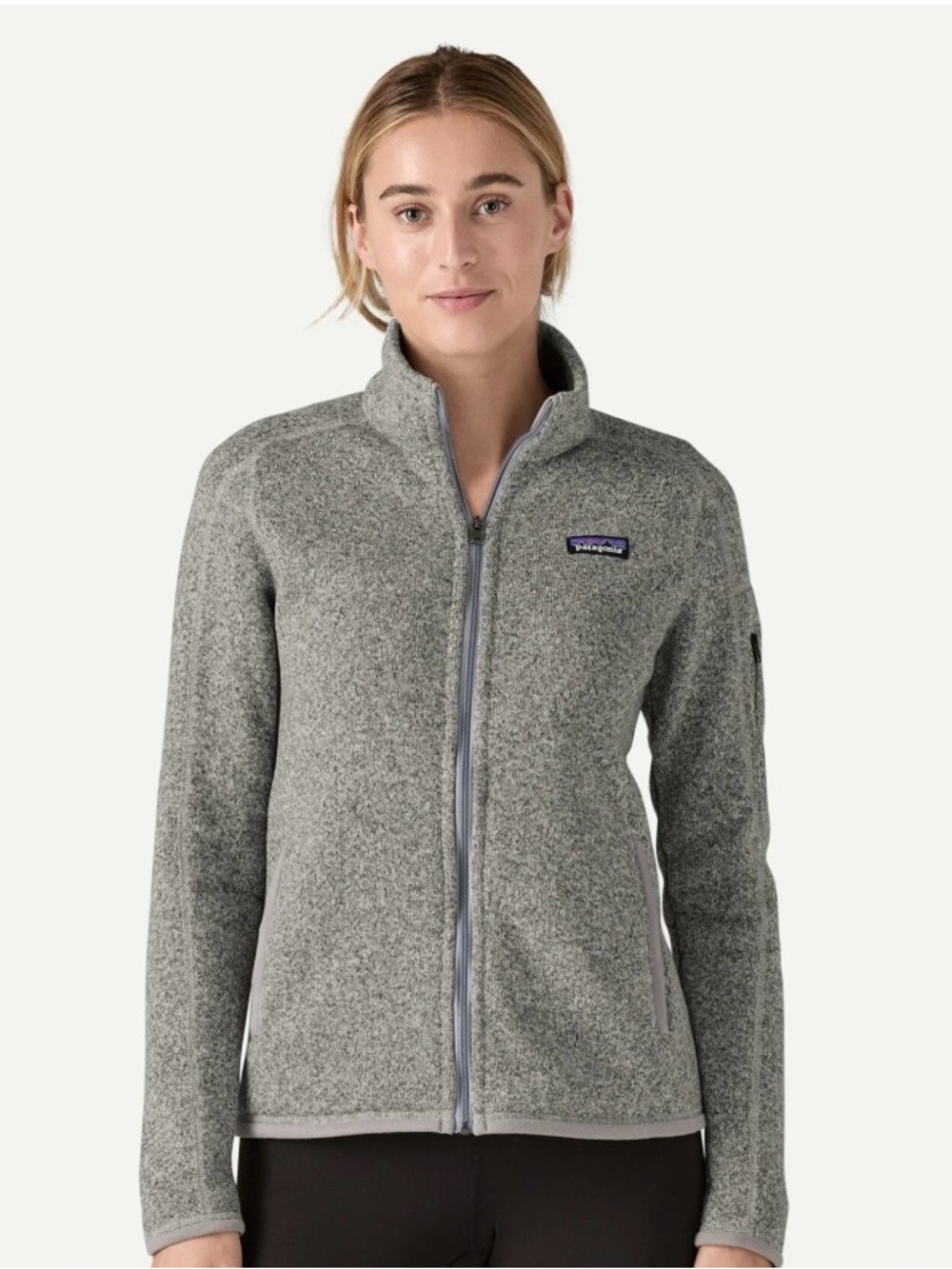 Patagonia Women's Gray Heather Full-Zip Utility Fleece Jacket
